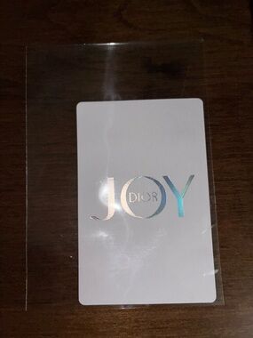 Dior JOY Holographic Playing Card 5 of Clubs